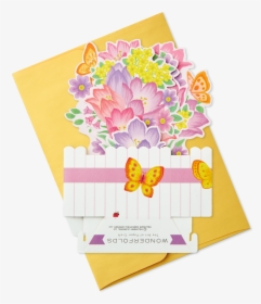 Springtime Flowers Pop Up Easter Card - Bouquet, HD Png Download, Free Download