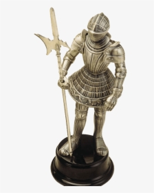 Miniature Knight Statue With Halberd By Marto - Armaduras Medievales, HD Png Download, Free Download