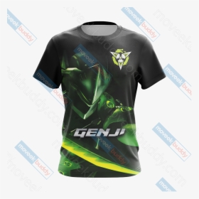 Genji Unisex 3d T-shirt - Overwatch Genji Art, HD Png Download, Free Download