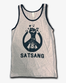 Peacefist Menstank Grey - Active Tank, HD Png Download, Free Download
