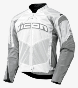 Mens Icon Contra White Textile Armored Motorcycle Riding - Icon Contra Jacket, HD Png Download, Free Download