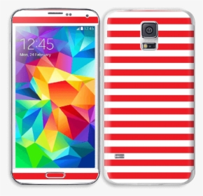 Christmas Stripes Skin Galaxy S5 - Galaxy S5 Mini Sm G800f, HD Png Download, Free Download