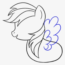 How To Draw My Little Pony Rainbow Dash - My Little Pony Dessin, HD Png Download, Free Download
