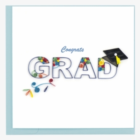 Congrats Grad Swirl Quilled Card  															/, HD Png Download, Free Download