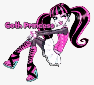 #mine #myedit #oktouse #draculaura #goth #gothic #princess - Monster High Draculaura Cartoon, HD Png Download, Free Download