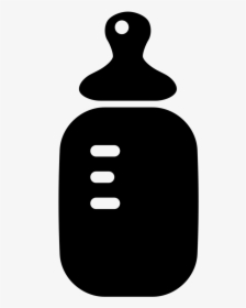 Baby Bottle Black And White Clipart - Baby Bottle Clip Art Black And White, HD Png Download, Free Download