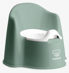 Potty Chair Deep Green/white - Babybjorn Potty Chair, HD Png Download, Free Download