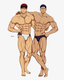 Drawing Guys Human Torso - Draw Muscle Man Anime, HD Png Download, Free Download