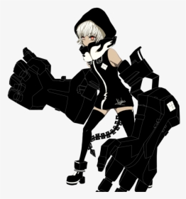 Black Rock Shooter Strength Png, Transparent Png, Free Download