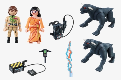 Playmobil 9220 Ghostbusters Peter Venkman And Terror - Playmobil Ghostbusters Terror Dogs, HD Png Download, Free Download