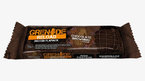 Grenade Reload Flapjack Chocolate Browning Protein - Chocolate, HD Png Download, Free Download