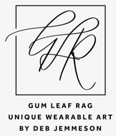 Gum Leaf Rag Black High Res - Line Art, HD Png Download, Free Download