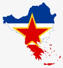 Flag Map Of Balkans Clipart , Png Download - Flag Map Of Balkans, Transparent Png, Free Download