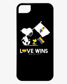 Love Wins In Taiwan Snoopy Lgbt Iphone Cases - Smartphone, HD Png Download, Free Download