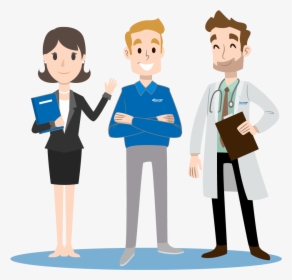 Trabaja Con Nosotros Ziacom Medical Work With Us - Cartoon Health Professional, HD Png Download, Free Download