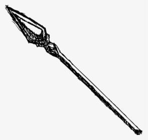 Drawing Knight Spear Transparent Png Clipart Free Download - Drawing Spears Weapon, Png Download, Free Download