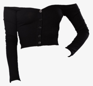 Black, Clothes, And Clothing Image - Cardigan, HD Png Download, Free Download