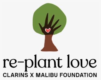 Replant Love Clarins X Malibu Foundation Logo - Illustration, HD Png Download, Free Download