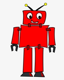 Red Robot Clip Art, HD Png Download, Free Download