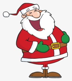 Christmas Santa Png Image Download - Laughing Santa Clipart, Transparent Png, Free Download