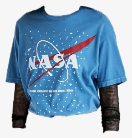 #png #moodboard #filler #aesthetic #polyvore #clothes - Urban Outfitters Nasa Tee In Blue, Transparent Png, Free Download