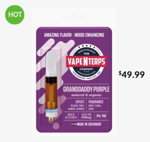 Vapenterps Concentrates Cartridges 500mg Granddaddy - Zkittlez Cart, HD Png Download, Free Download