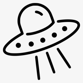 Ufo Clipart Svg - Black And White Ufo Clipart, HD Png Download, Free Download