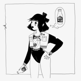 Juice Girl - Cartoon, HD Png Download, Free Download