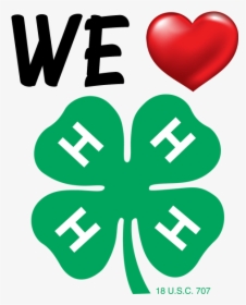 We Love 4-h - 4 H Clover, HD Png Download, Free Download