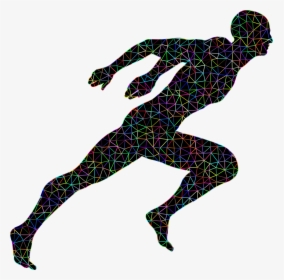 Sprint Clip Art Running Silhouette Vector Graphics - Silhouette Running Man Transparent, HD Png Download, Free Download