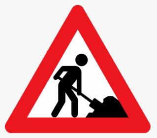 Men At Work Road Signs - Pedestrian Crossing Sign Png, Transparent Png, Free Download
