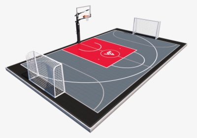 Velocity Edition Futsal X Basketball Half Court - Futsal And Basketball Court, HD Png Download, Free Download