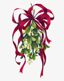Transparent Mistletoe Clip Art - Clip Art Christmas Mistletoe, HD Png Download, Free Download