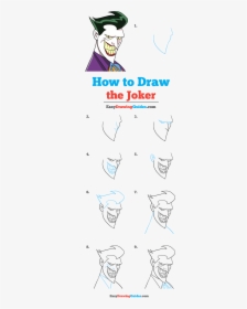 How To Draw The Joker - Draw Joker Step By Step, HD Png Download, Free Download