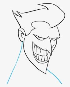 How To Draw The Joker - Joker Face Drawing Easy, HD Png Download, Free Download