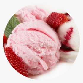 Strawberry Icecream - Strawberry Snow Cream, HD Png Download, Free Download