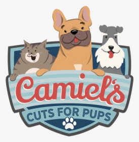 Camiels Cuts For Pups Logo Dog Grooming Los Angeles - Grooming Logo Dog And Cats, HD Png Download, Free Download
