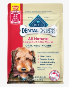Blue Buffalo Blue All Natural Dental Bones Dog Treats"  - Blue Buffalo Dental Bones Puppy, HD Png Download, Free Download