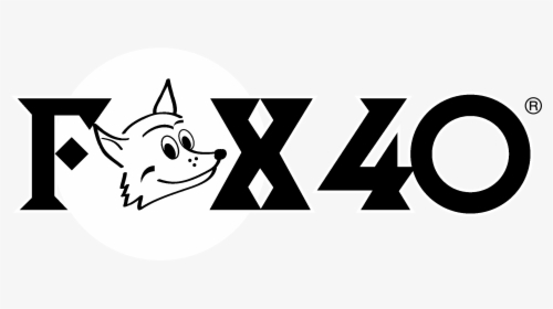 Fox 40 Logo Black And White - Fox 40, HD Png Download, Free Download