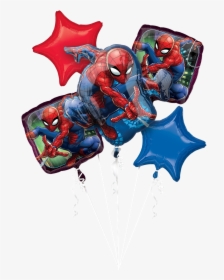 Spider-man Balloons Bouquet - Spider Man Nylon Balloons, HD Png Download, Free Download