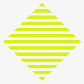 Yellow Stripes Diamond - Triangle, HD Png Download, Free Download