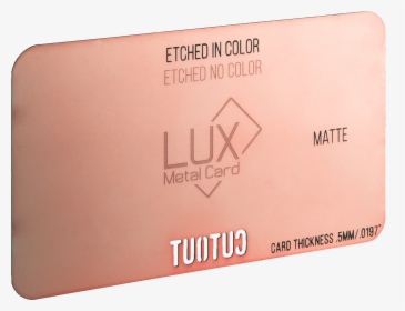 Rose Gold Matte Metal Business Card - Box, HD Png Download, Free Download