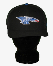 Black Nike Mesh Flex Hat With Power Dragon On Front - Beanie, HD Png Download, Free Download