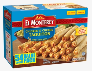 54 Chicken & Cheese Taquitos - El Monterey Taquitos, HD Png Download, Free Download