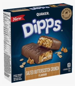 Quaker® Dipps® Salted Butterscotch Crunch Granola Bars - Rainbow Chip Granola Bar, HD Png Download, Free Download
