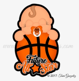 Cute Baby Basketball Cartoon, HD Png Download, Free Download