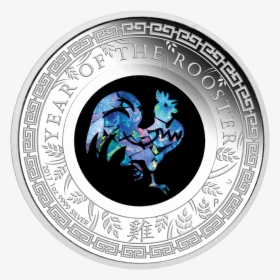 Year Of The Rooster Silver Coin With Rooster Picked - Coin, HD Png Download, Free Download
