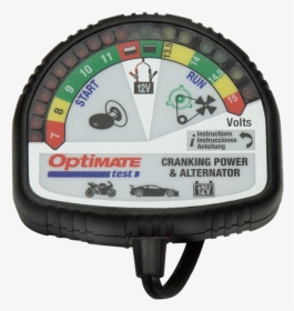 Optimate Test Cranking & Alternator - Optimate Battery Tester, HD Png Download, Free Download