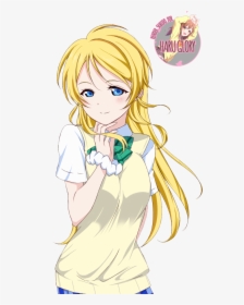 Ayase Eli - Cartoon, HD Png Download, Free Download