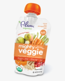 Plum Organics Vegetable And Fruit Smoothie, Mighty - Plum Baby Food Mighty, HD Png Download, Free Download